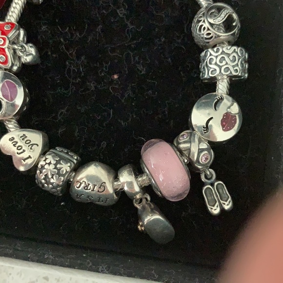 Pandora bracelet silver with 11 charms - Picture 4 of 6